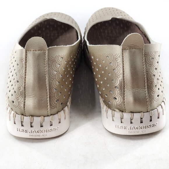 ILSE JACOBSEN Hornbaek Tulip Flat Slip-On Perforated Gold - Picture 5 of 6